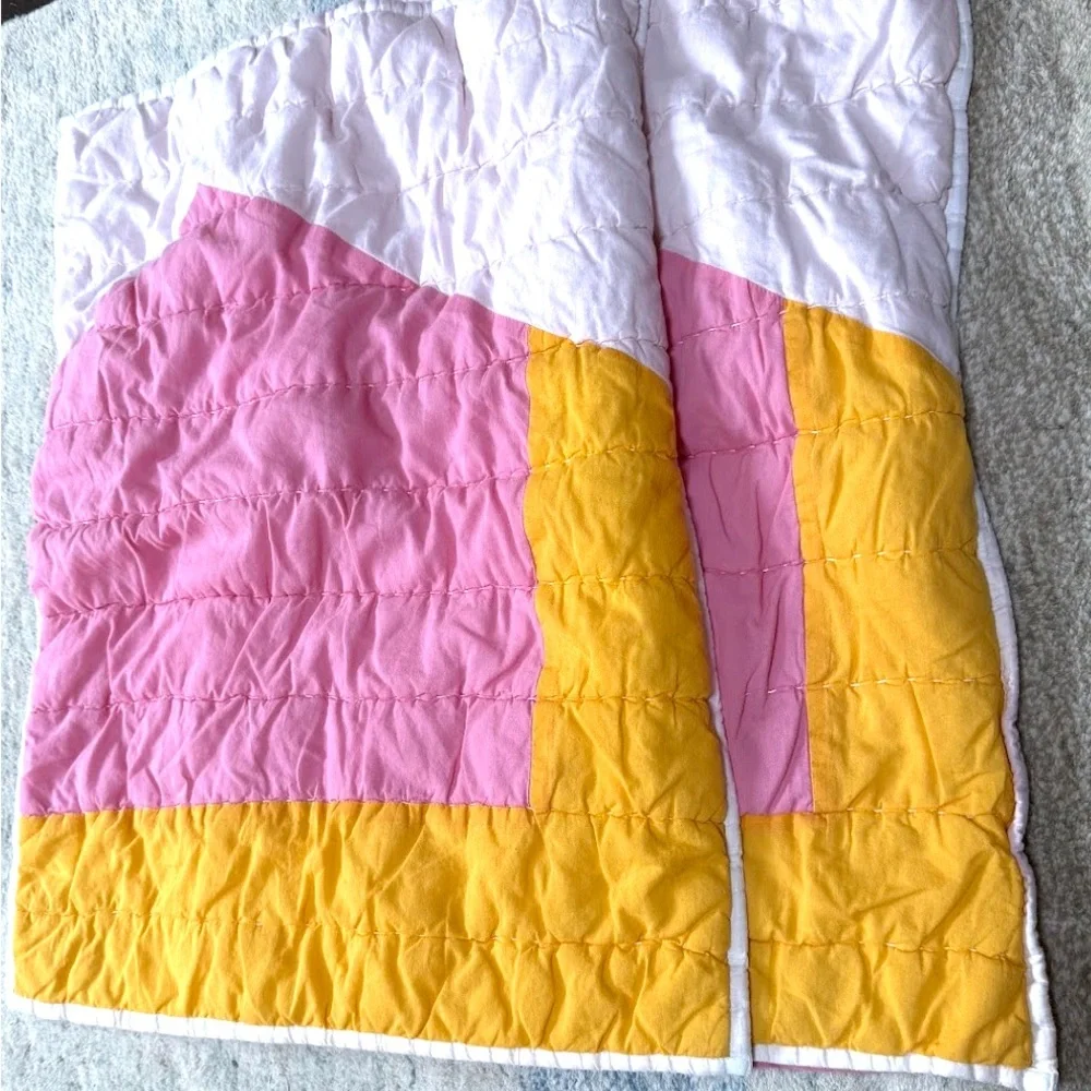 West Elm Kids Airy Cotton Voile Geo Quilt & Shams